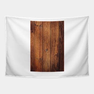 Old brown rustic dark wooden texture - wood timber background Tapestry