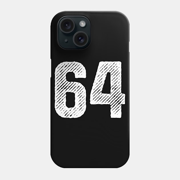 Sixty Four 64 Phone Case by colorsplash