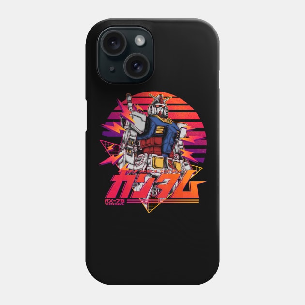 gundam rx 78 retro Phone Case by opoyostudio