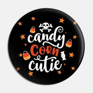 Candy Corn Cutie Halloween Couple Pin