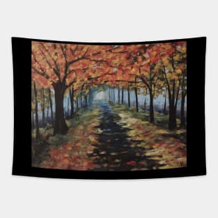 Autumn walk Tapestry