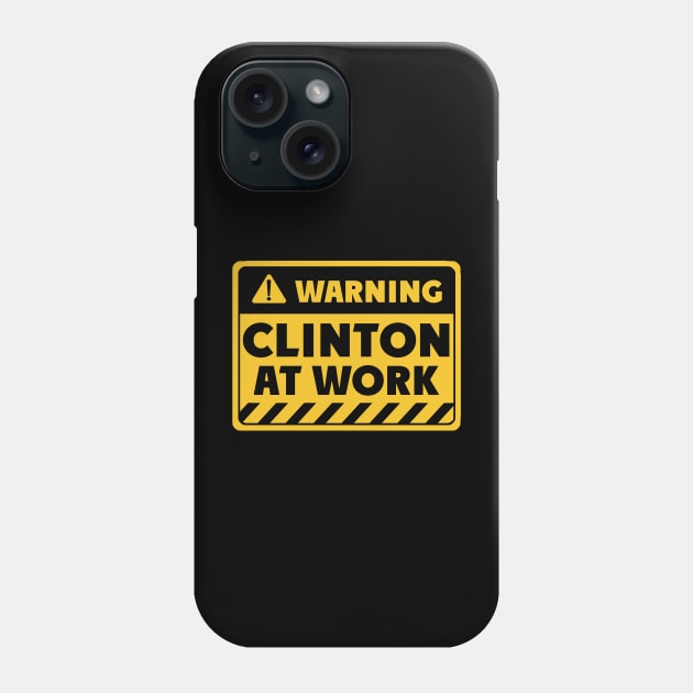 Clinton at work Phone Case by EriEri