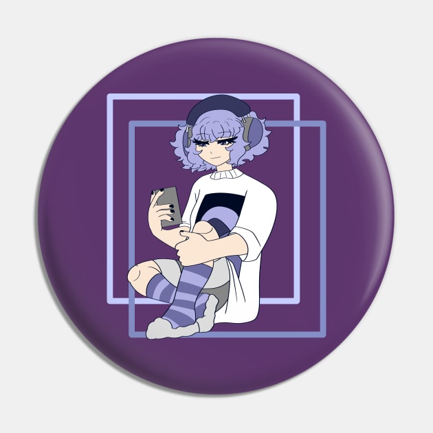 Chill girl Pin by Ashe Cloud