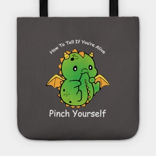 Dragon Funny quotes and Inspirational Tote