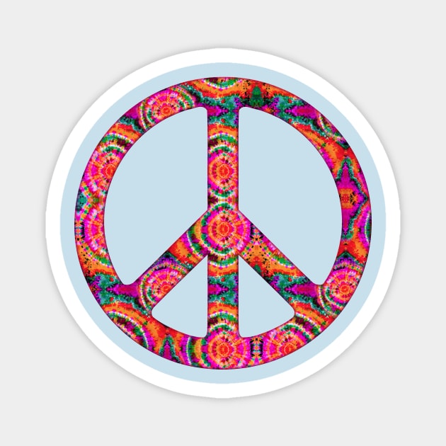 Peace hippie tie Magnet by LebensART