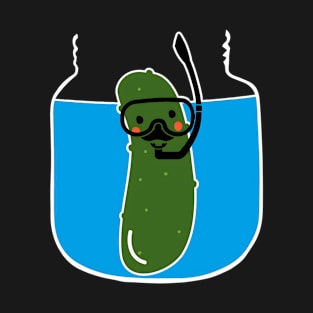 Funny Pickle Diving In A Pickle Jar T-Shirt