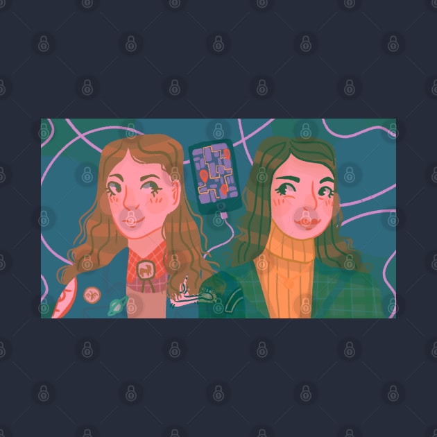 Booksmart Amy and Molly by misnamedplants