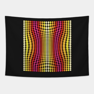 Dots color yellow, orange, red Tapestry