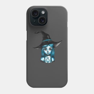 Blue witch Phone Case