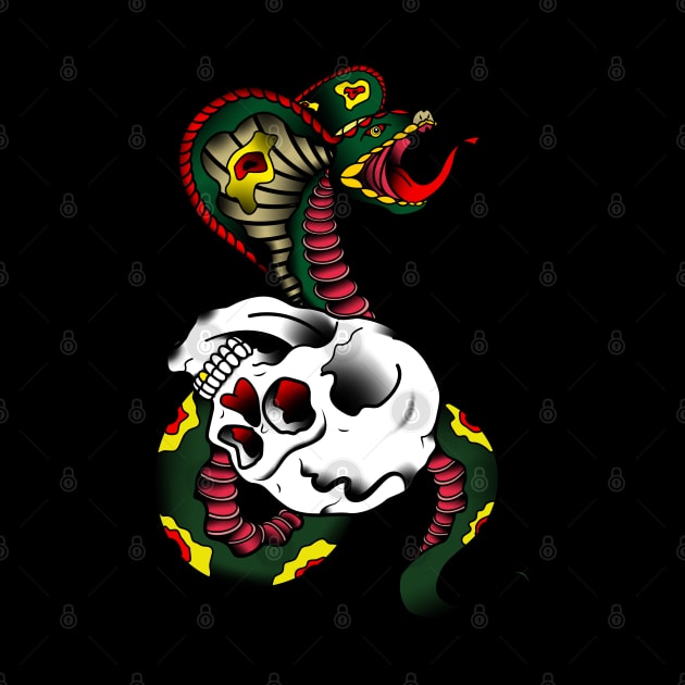 snake and skull by DaniilSha