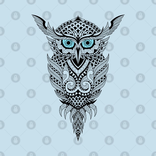 Owl Art Geometric Design best funny cute gift for Men Women by mohamadbaradai