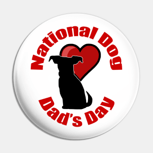 National Dog Dad's Day Pin