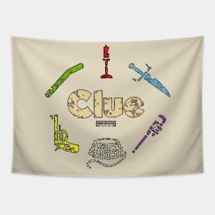 Vintage Style - Clue Movie T-Shirt Tapestry