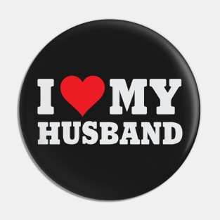 I Love My Husband Pin