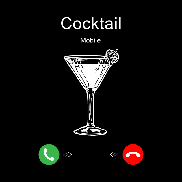 Cocktail is Calling by Printadorable