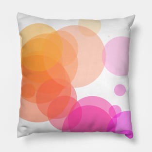 Colorful Circle Abstract Background Design Pillow