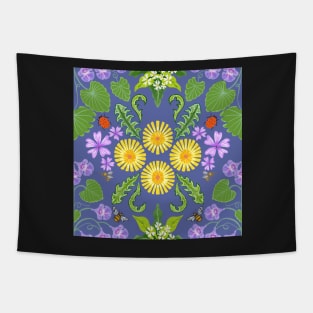 Dandelion flowers pattern. Tapestry