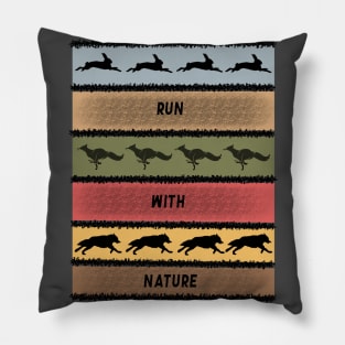 Run with nature Pillow