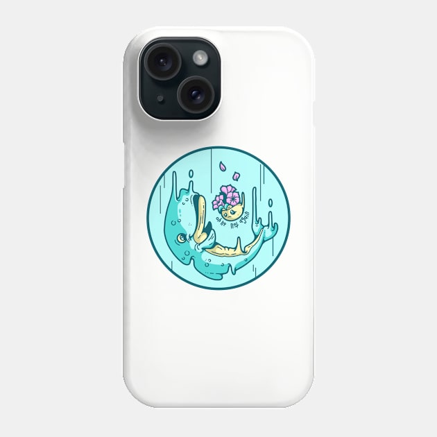 The Whale and the Petunias Phone Case by Waxbones