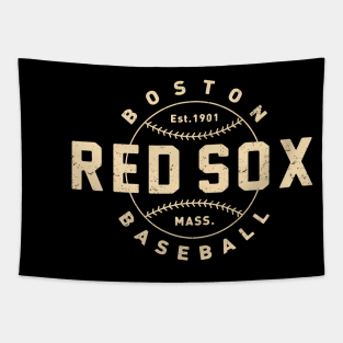 Vintage Boston Red Sox 3 by Buck Tee Originals Tapestry