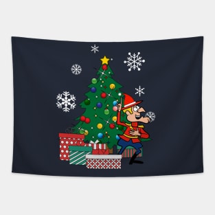 Dudley Do Right Around The Christmas Tree Tapestry