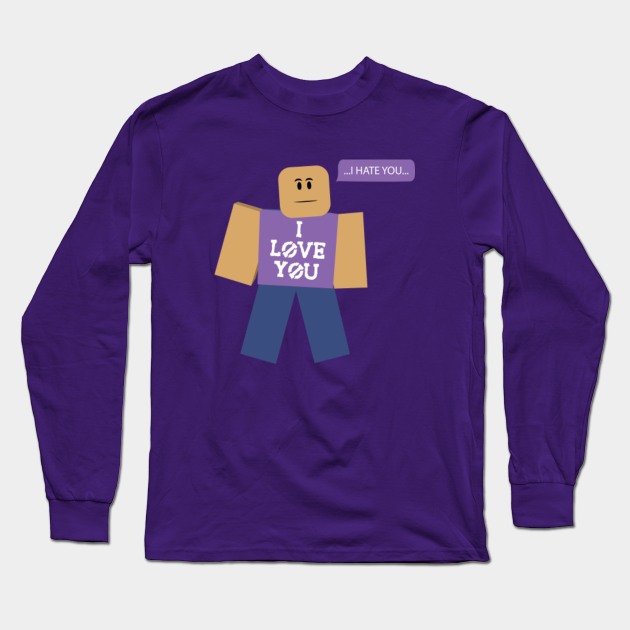 Roblox Memes Purple Roblox Meme Long Sleeve T Shirt Teepublic - purple t shirt roblox girl