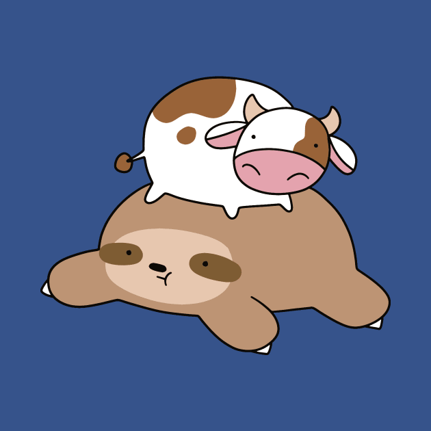 Little Cow and Sloth by saradaboru