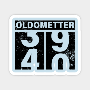 40th Birthday Oldometter 1981 Birthday Gift Magnet