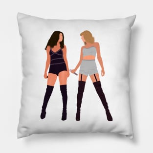 Sel and Tay on stage concert Outfit Fan Art Pillow