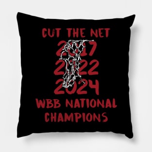 Cut the Net - 2024 Womens National Champions - Garnet Pillow