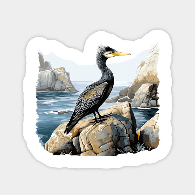 Cormorant Magnet by zooleisurelife