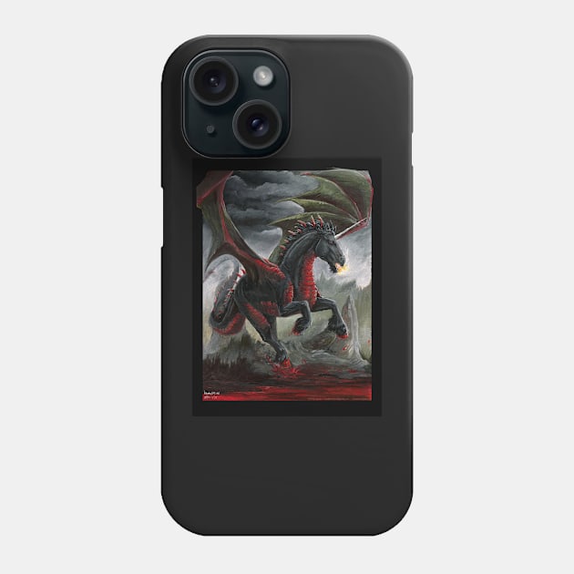 The Dire Unicorn Phone Case by drakhenliche