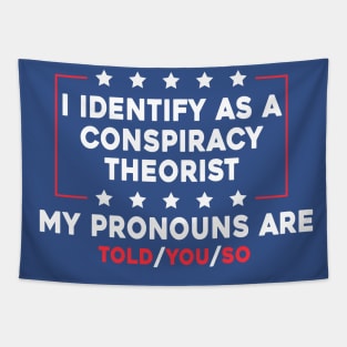 I Identify As A Conspiracy Theorist My Pronoun Are Told You So Tapestry