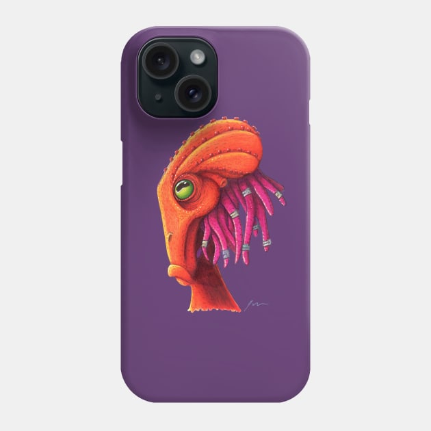 Orange Octo-Guy Phone Case by somekindofguru