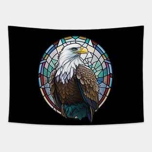 Eagle Bird Animal Portrait Stained Glass Wildlife Outdoors Adventure Tapestry