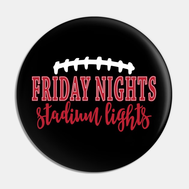 Friday Night Stadium Lights Football Pin by GlimmerDesigns