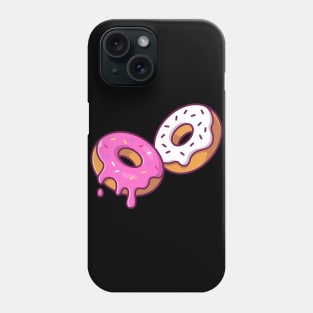 Flying donuts with cream Phone Case