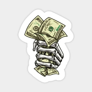 Hand holding dollar Magnet