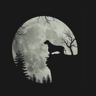 Great Dane And Moon Halloween - Great Dane Halloween Costume T-Shirt