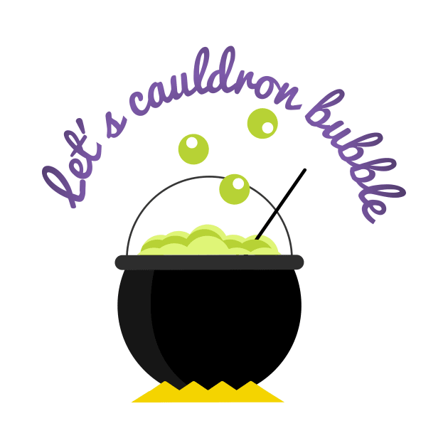 Halloween Witches Cauldron by Teequeque