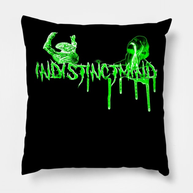 Green indistinct Pillow by Indistinctmind