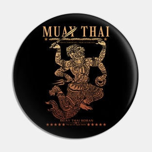 Classic Muay Thai Hanuman Born to Fight Pin