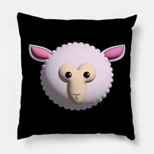 3d sheep face Pillow