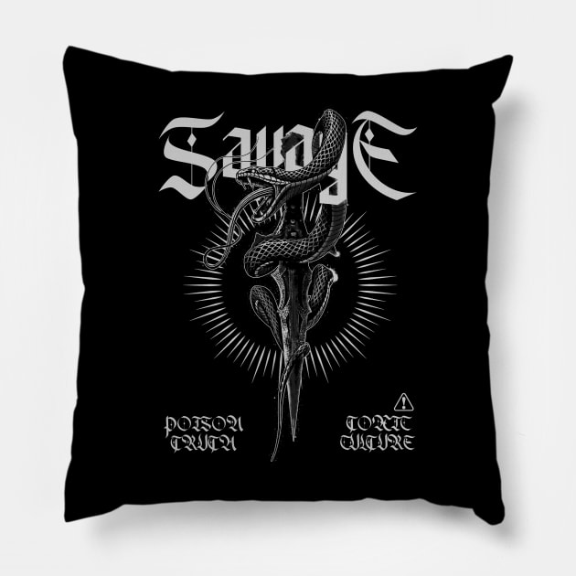 savage Pillow by loko.graphic