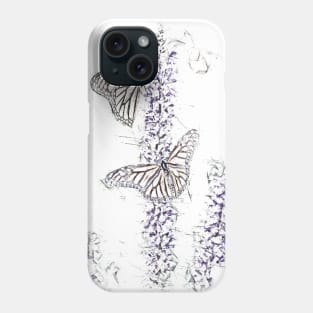 Butterfies on Lavender Phone Case