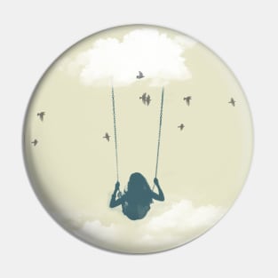 Swinging from a cloud Pin