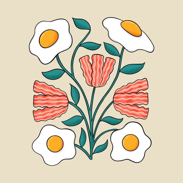 Eggs and Bacons Flowers by coffeeman