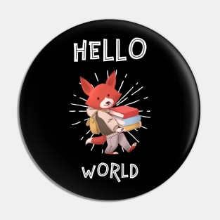 Hello World! Fox on the Go! Pin