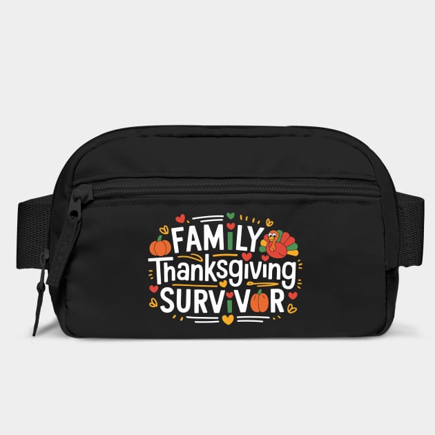 Family Thanksgiving Survivor Funny Holiday by Anticorporati