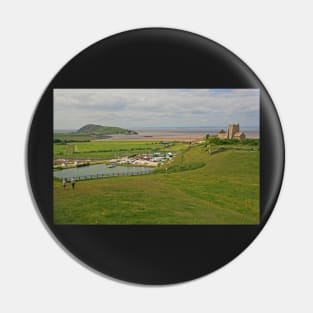 Brean Down, St Nicholas Church & Marine Lake, Uphill Pin